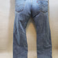 Levis 505 Blue Jeans Men's Regular Fit Straight Leg 38 x 30 Good Shape Repaired