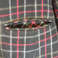 Sag Harbor Petite Ladies Blazer Wool Blend Black Red Green Plaid Size P10 Lined