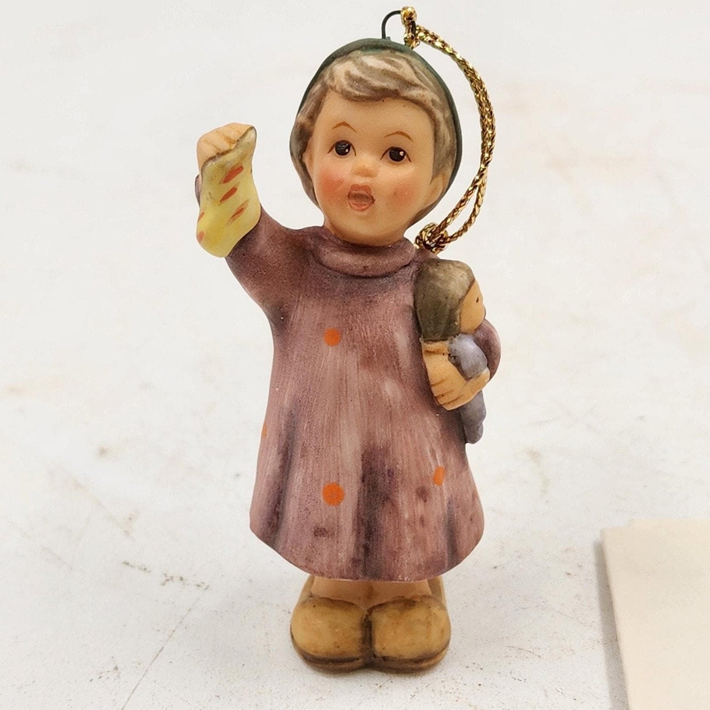 Berta Hummels Stocking for Dolly Ornament Ashton Drake Studio Hummel Goebel 1997