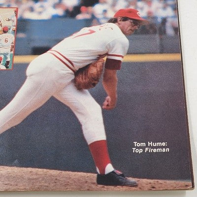 Cincinnati Reds 1981 Scorebook Tom Hume Top Fireman Cover MLB Baseball Complete