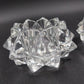 Avon Gem Glow Starburst 3" x 2" Votive Candle Holders Vintage Pair Set 1970's