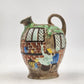 Radford Art Pottery Flagon Jug Hand Painted Wine Village Pub Scene England Vtg