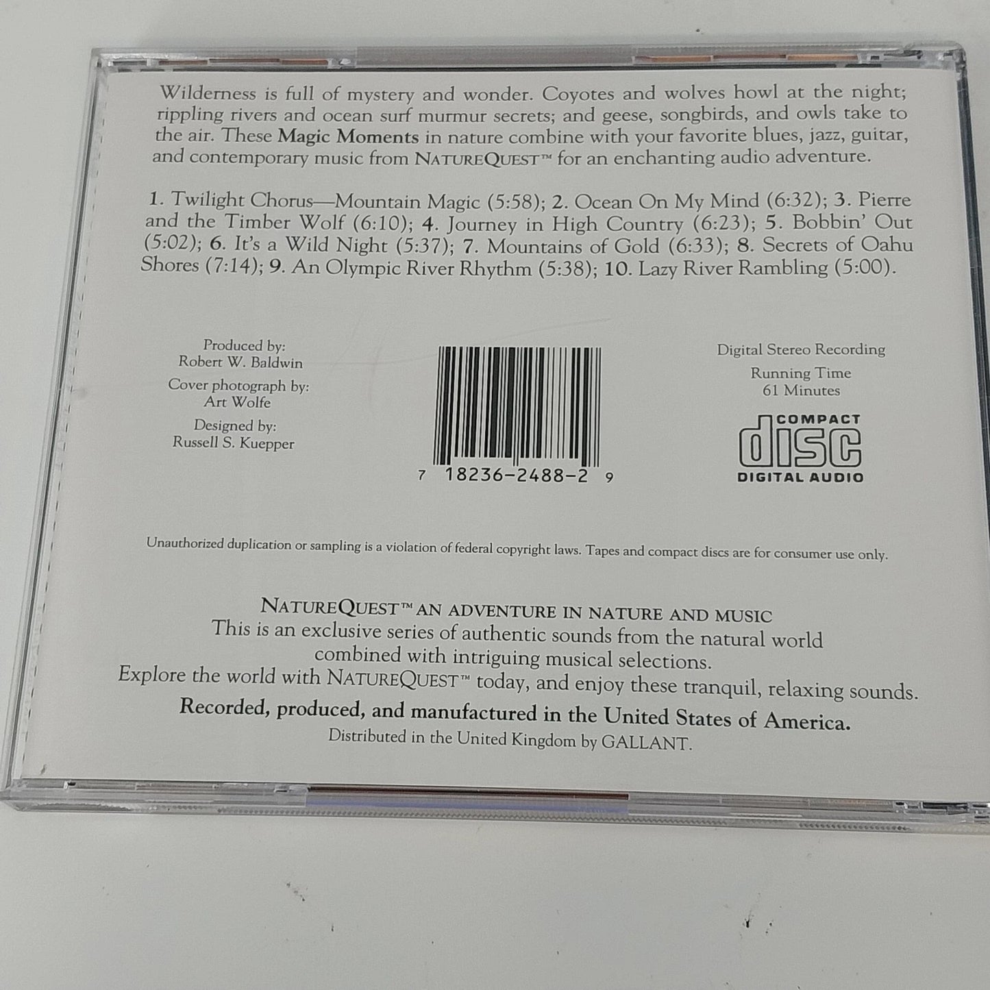 NatureQuest Sea of Dreams Island Adventure & Magic Moments 3 CD Relaxation 1990s