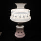 Quoizel Abigail Adams Blue Floral Milk Glass 3 Way Gone With The Wind Lamp Vtg