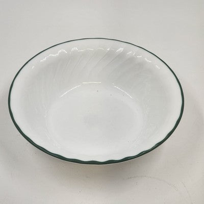 Corelle Callaway Green Ivy Soup Cereal Bowl Swirl Edge 7.25"