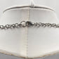 Necklace Silver Tone Pink Coral Shade Stone Beads 36" Long Lobster Closure