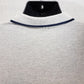 Men's Hard Rock Cafe Polo Golf Shirt Large Atlanta Gray 2 Blk Horizontal Stripes