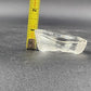 Etched Swan Paperweight Lead Crystal Glass Mats Jonasson Sweden Signed