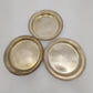 Stainless Steel Restaurant Plate liner Tray Serving Round Dish 3 Pc Silvertone