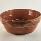 Watt Pottery Ovenware Brown Crock Bowl Heavy Rim USA 8½" Across x 3" H Vintage