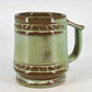 Frankoma Pottery C10 Mayan Aztec Desert Green Gold Coffee Mug Oklahoma Art 4"x3"