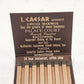 Caesars Palace Casino Las Vegas Nevada Front Strike Matchbook 2" Unused
