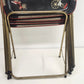 4 Cal-Dak TV Trays Carriage & Stagecoach Black Folding with Stand Vintage