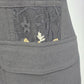 Knox Rose Gray Jogger Casual Cargo Pants Embroidered Floral Elastic Waist Large
