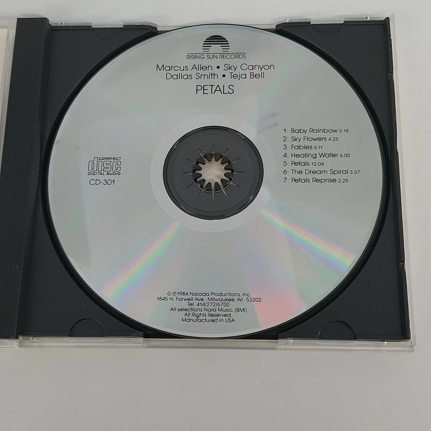 Marcus Allen Sky Canyon Dallas Smith Teja Bell Petals CD New Age USA