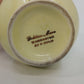 Golden Ware Bud Vase 22K Gold Lotus Floral Yellow Ceramic 9" Vtg Fluted Crazed
