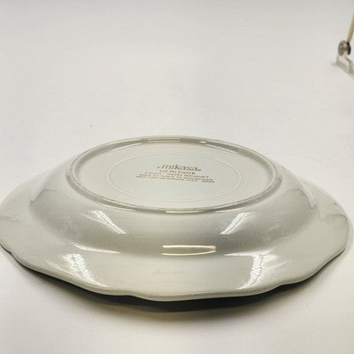 Mikasa Heritage F2006 Imari Bouquet Round Serving Platter with Scalloped Edge 8"