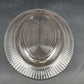Pink Depression Glass Oval Platter Texture Ring Design Ruffle Edge MacBeth-Evans