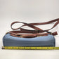 St John's Bay Blue & Brown Crossbody Shoulder Bag Faux Leather Handbag Classic
