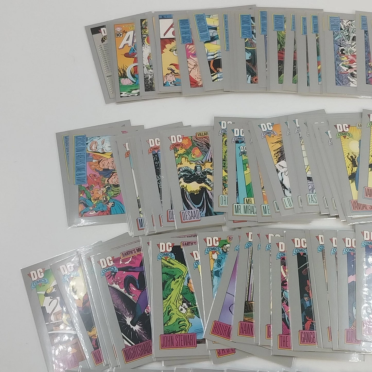 DC Comics Cosmic Cards Series 1 Lot 86 Sleeved Heroes Villains SkyBox Impel 1992