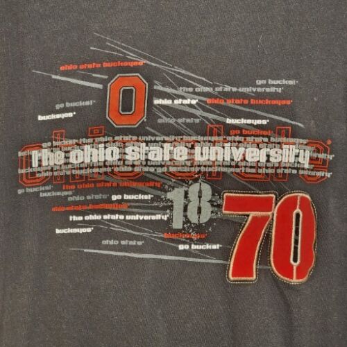 The Ohio State University P2 Pro Player Men's T-Shirt L Large Black Heavy Weight