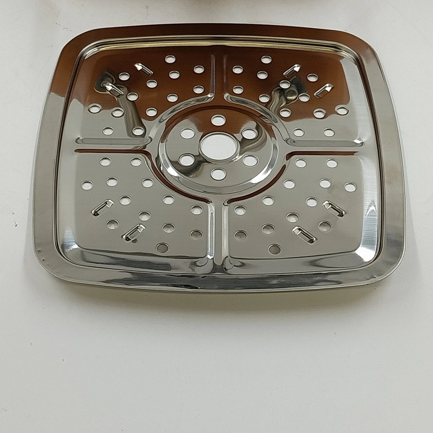 Copper Chef Deep Square Pan 9.5" Vent Lid 2 Handles and Frying Basket NOS