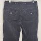 Bitten Black Corduroy Jeans Sarah Jessica Parker Size 10 Straight Leg SJP Suede