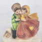 Josef Originals Music Box Figurine Lara's Theme Young Couple Bird Plays Vintage