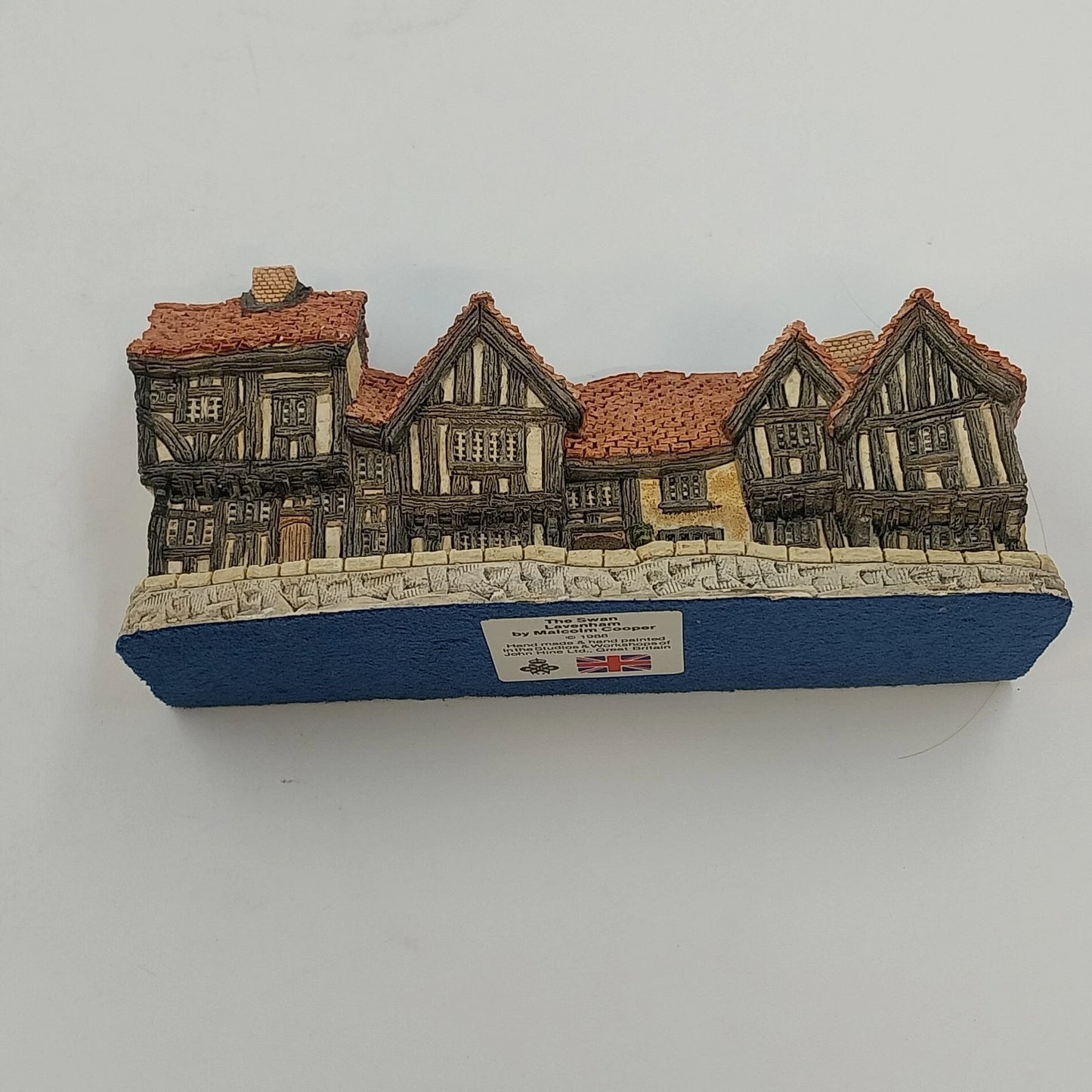 Malcolm Cooper The Swan Lavenham 1988 Great British Pubs COA #0075 Hand Painted