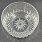 Arcoroc France Salad Serving Bowl Diamond Cut Crystal Clear Glass 5" Vintage