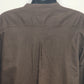 Bruno Mens Linen Cotton Blend Shirt XL Brown Button Down Italy