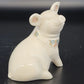 Lenox China Jewels Pig Figurine Porcelain Enamel Flowers & 24K Gold Leaves 4"