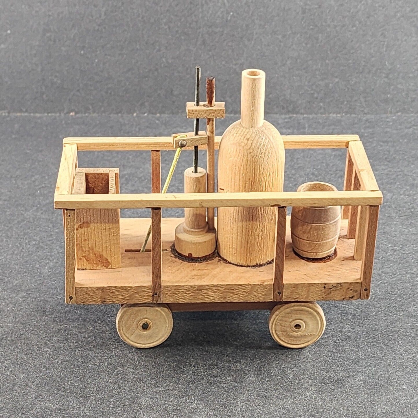 Handmade Wooden Train Engine and Train Car Vintage Variation Choices Unfinished