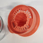 Gemco Citrus Juicer Orange Plastic Reamer Clear Glass Jar USA Manual Squeezer