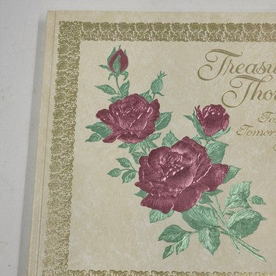 Treasured Thoughts For Today Tomorrow and Always a Hallmark Book 10.5" 1974 USA