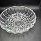 Nachtmann Crystal Bowl Covered 3 Pedestal Feet Vintage Diamond Point Pattern