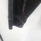 White Stag Women’s XL 16-18 Black Velour Jacket Button Front Wide Collar