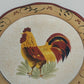 Canterbury Potteries Morning Sunrise Rooster Dinner Plate 11" Hand Painted