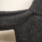 Studio Works Womens Large Knit Sweater Jacket Black Cowl Neck