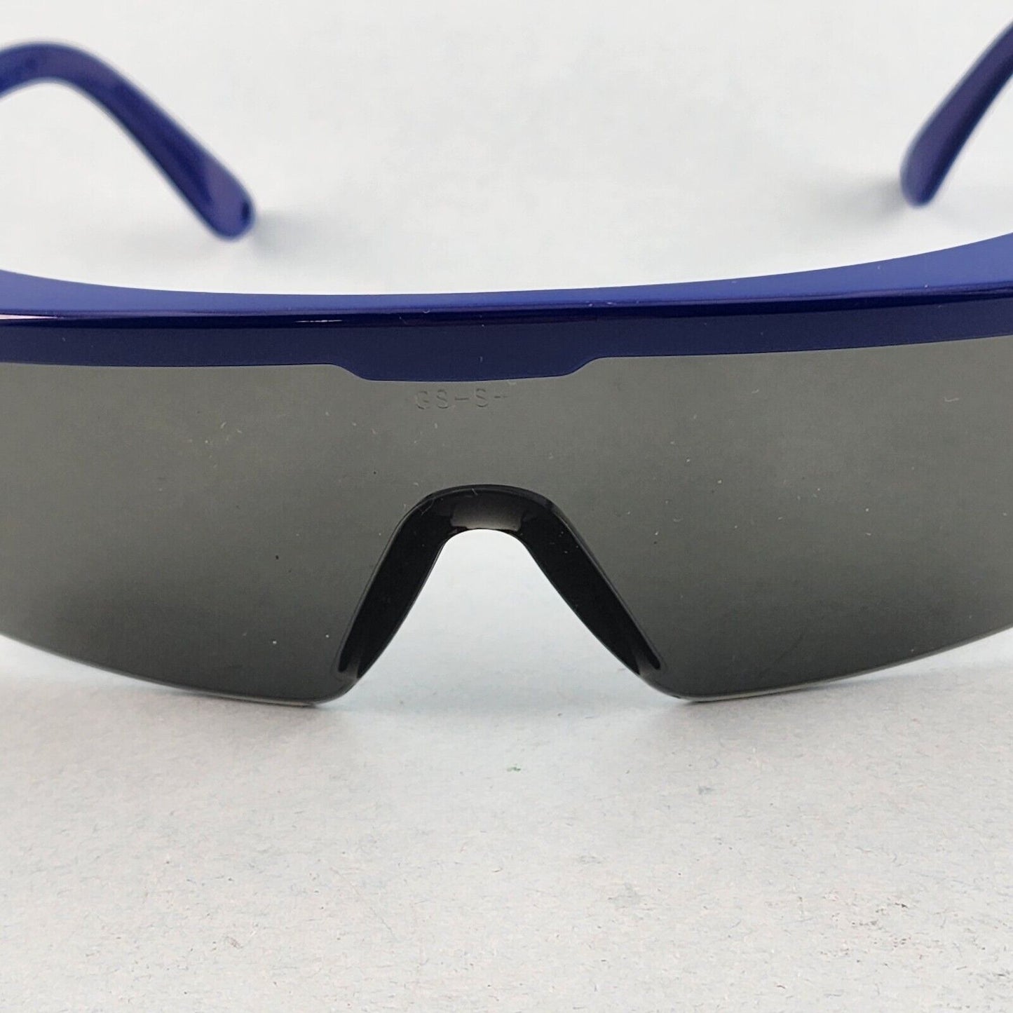 Gateway Strobe Safety Glasses Lightweight Telescoping Temples Side Shields Z87.1 (Blue Frame, Gray Lens)