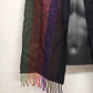 Men’s Multicolor Striped Scarf 100% Cashmere Made in Scotland Luxury Winter Wrap