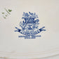 Ridgway’s Cornwall Oval Platter 14" Blue Gadroon Edge Floral Center Sheldon UK