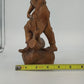 Hand Carved Natural Wood Man Woodcutter Lumberjack Figure 9" Folk Art Sculpture