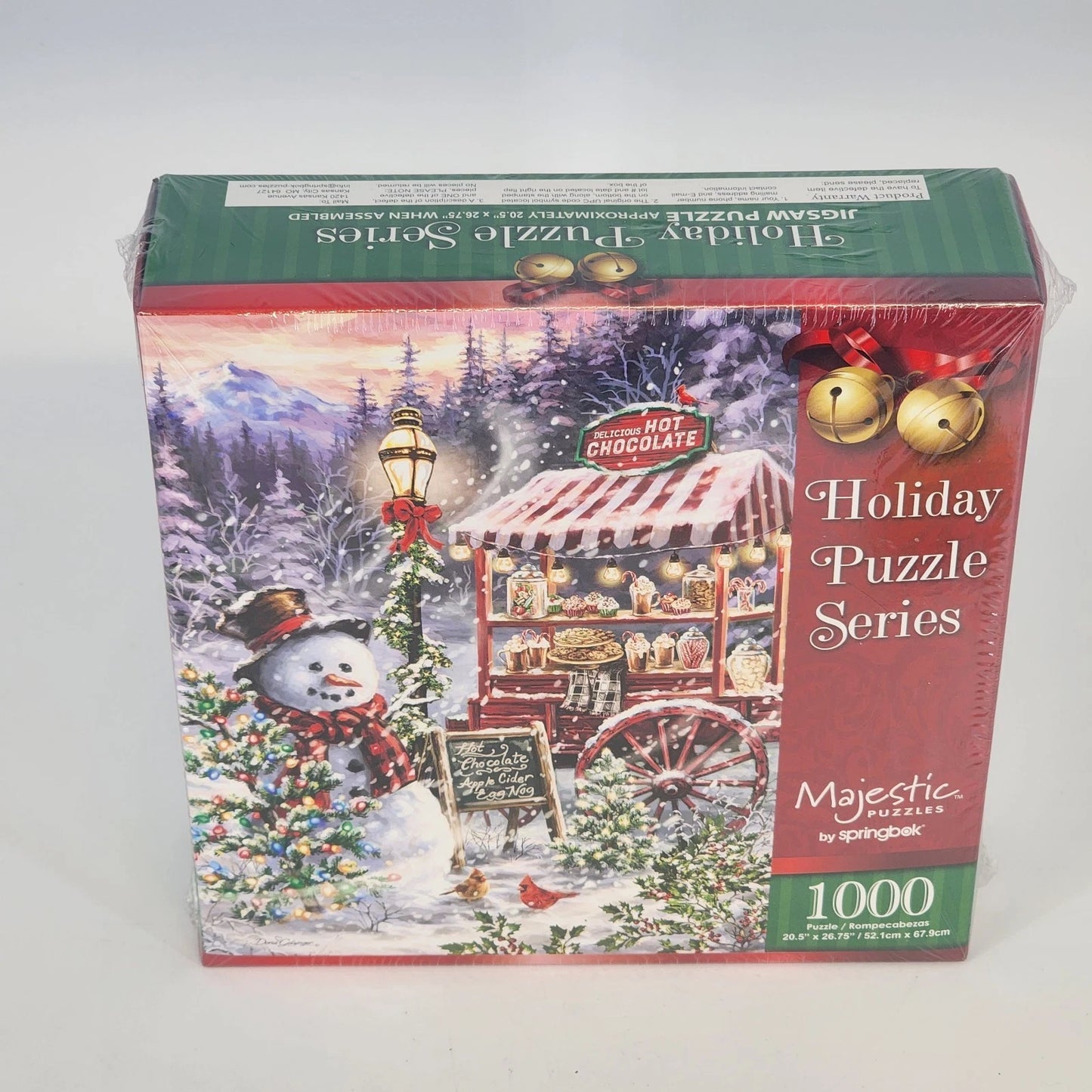 Springbok Majestic Holiday 1000 Pc Puzzle Hot Chocolate Stand
