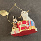 The Danbury Mint Christmas Ornament Drummer & Bichon Frise Dog 2008 Vintage