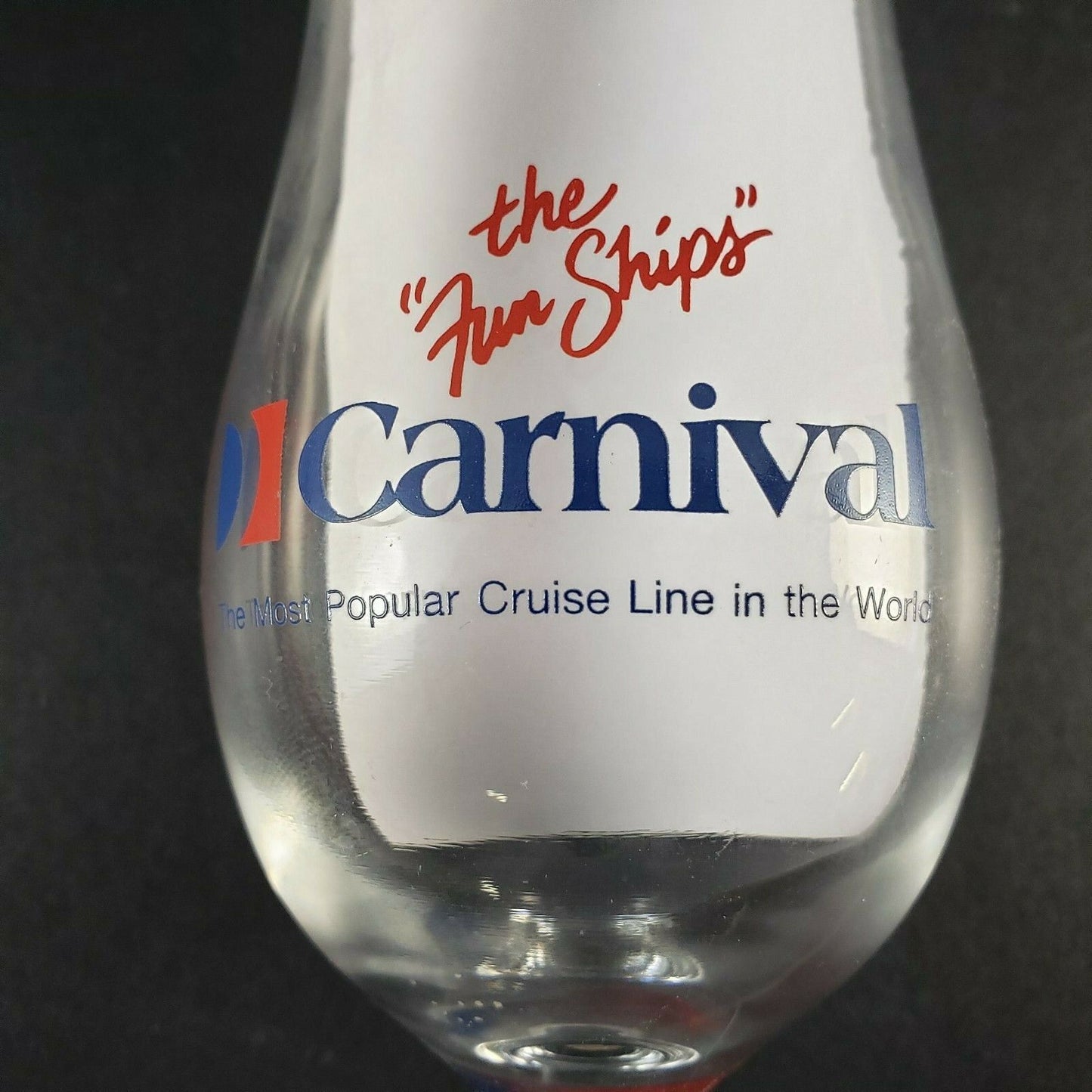 Carnival Cruise Hurricane Glasses Set 2 Fun Ships 8in Vintage