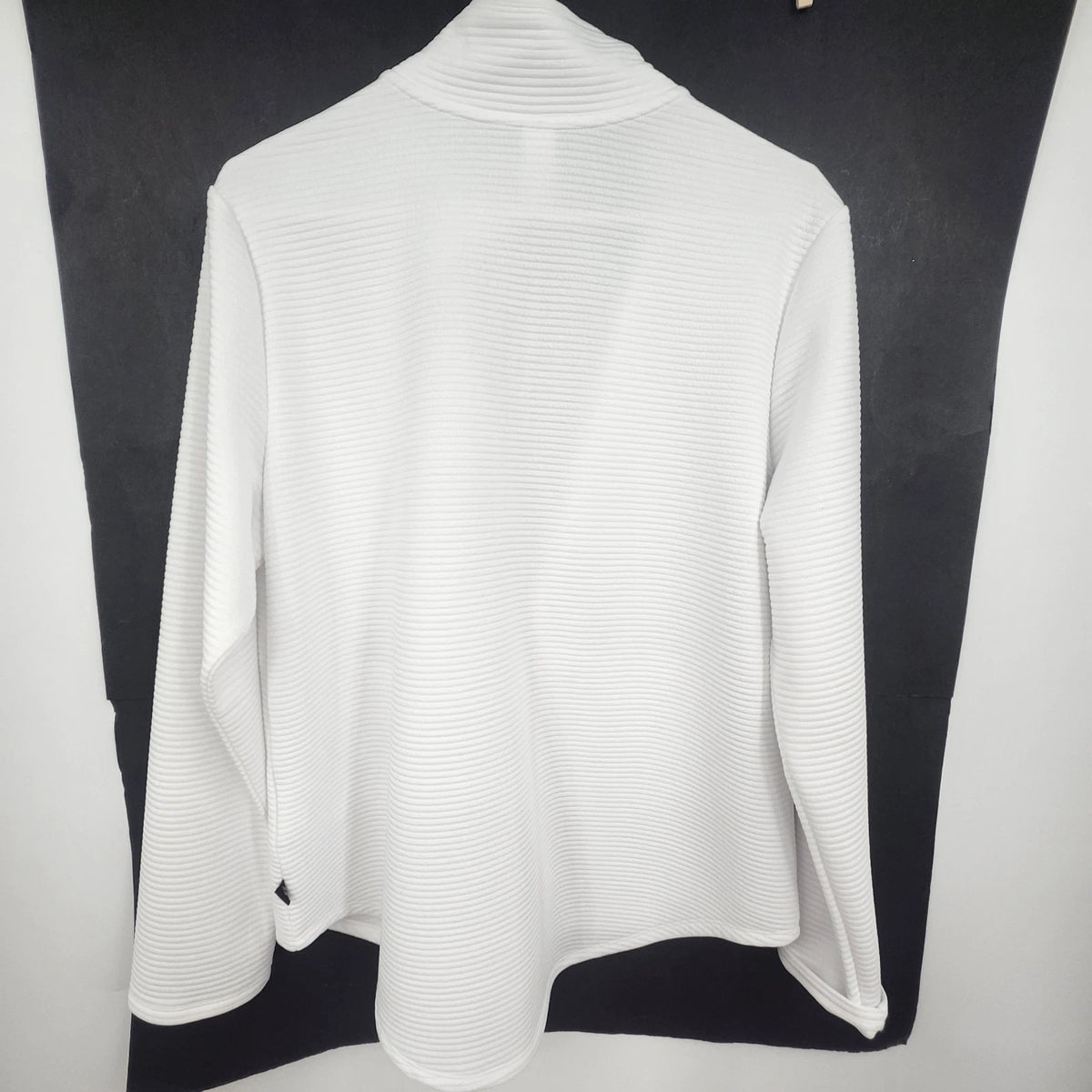 Skechers Go Walk Everywhere Women's Large White Full Zip Jacket 27" Mock Neck