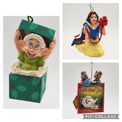 2 Hallmark Keepsake 1997 Christmas Ornaments FRIENDSHIP BLEND & 2 Snow White Pcs