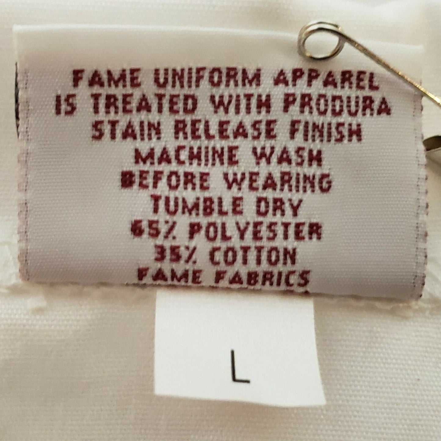 White Large Server Smock K71 Unisex Fame Fabrics Professional and High Quality