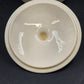 Round Stoneware Cookie Jar Canister w Lid Teal & Purple Juniper Pfaltzgraff USA